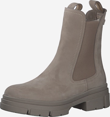 Tamaris Chelsea boots in Beige: front