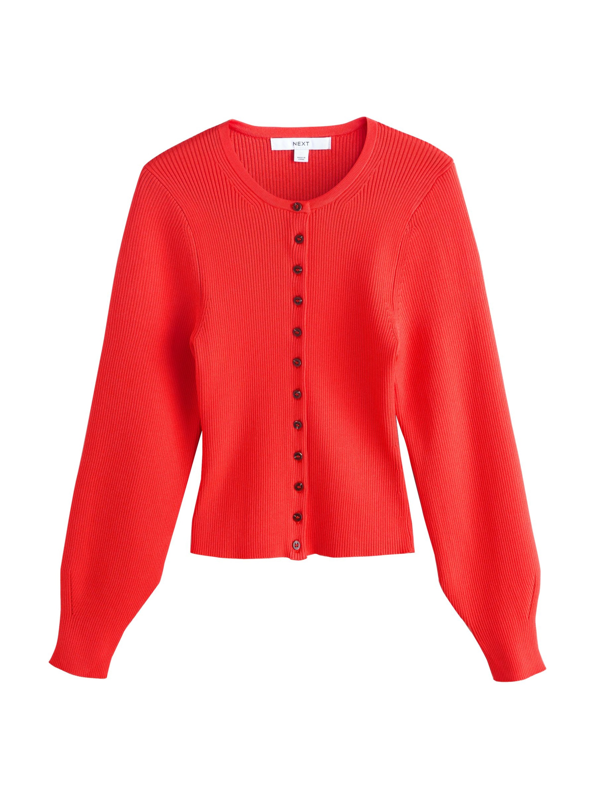 Next Gebreid vest in de kleur Rood, Productweergave