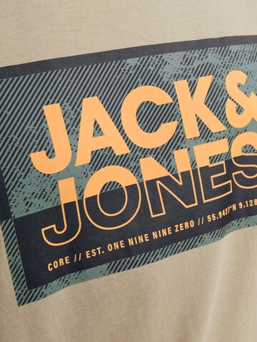 JACK & JONES T-Shirt 'LOGAN' in Beige