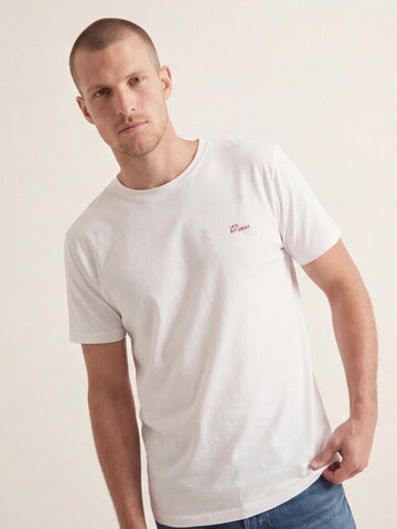 Antargo Shirt 'Embroidery T-Shirt' in White
