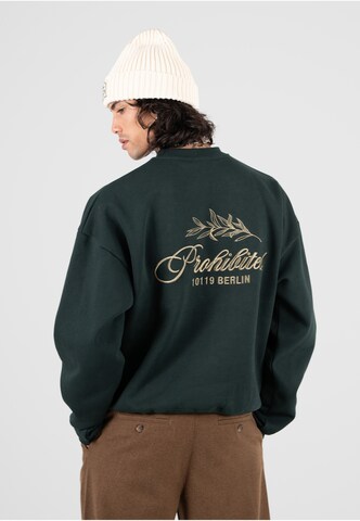Prohibited Sweatshirt in Grün: Vorderseite