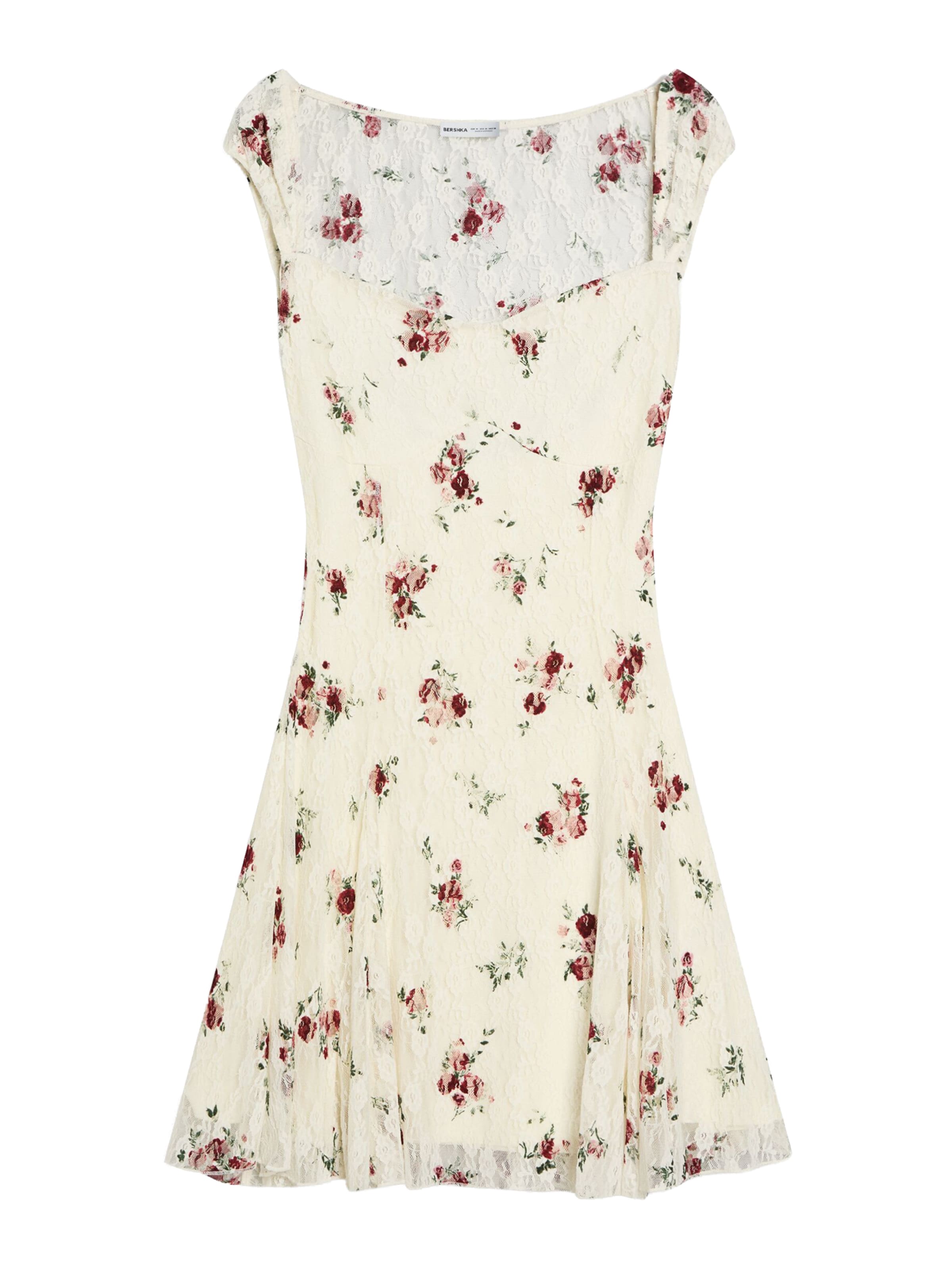 Abito da cocktail di Bershka in beige: frontale