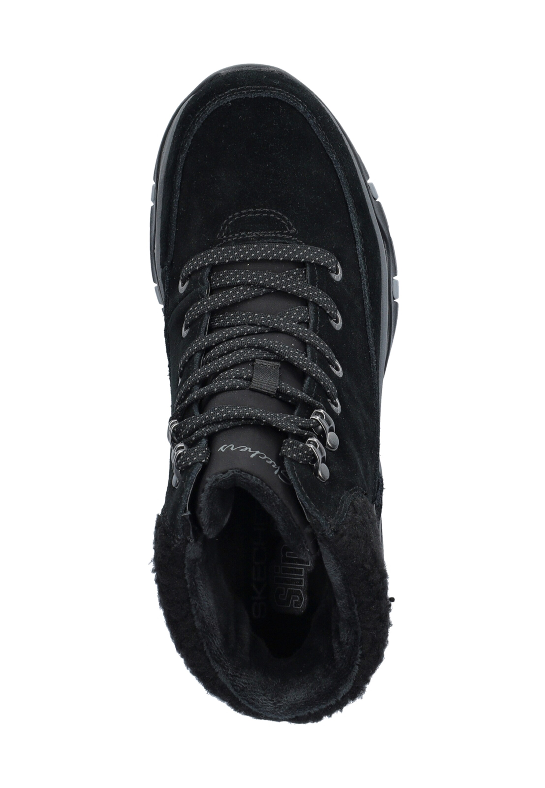 juoda SKECHERS Suvarstomieji kulkšnis dengiantys batai