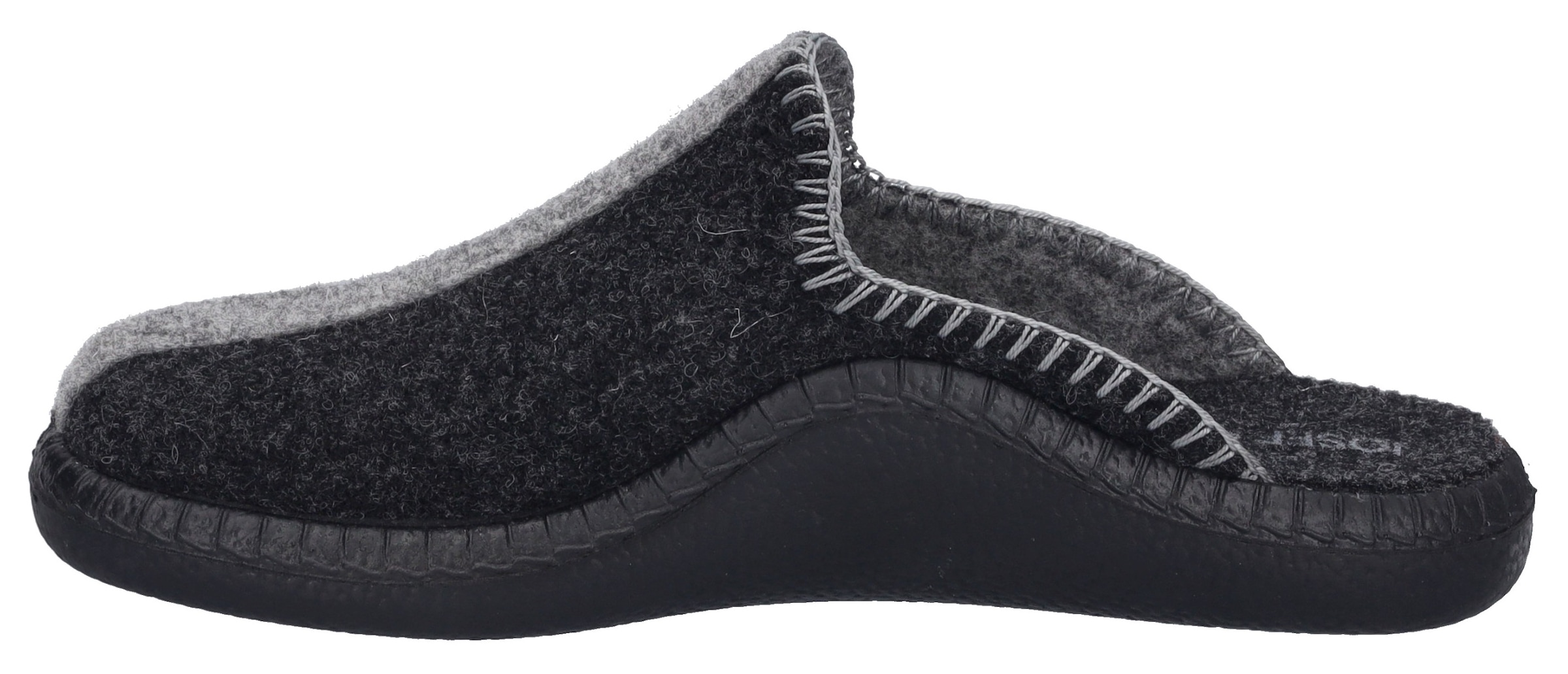 JOSEF SEIBEL Hausschuh in anthrazit / hellgrau, Produktansicht