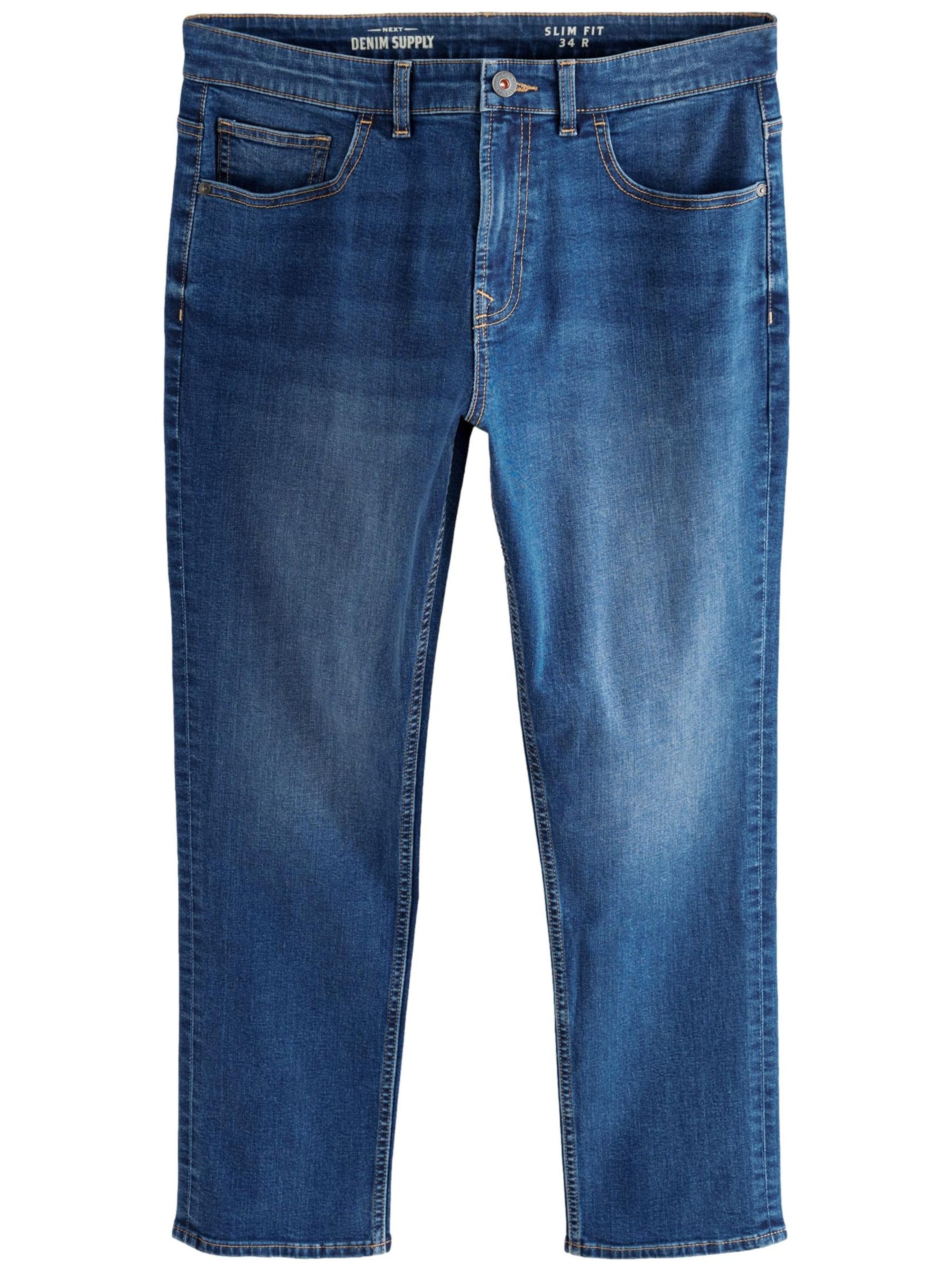 Next Regular Stretch-Jeans in Blau: Vorderseite