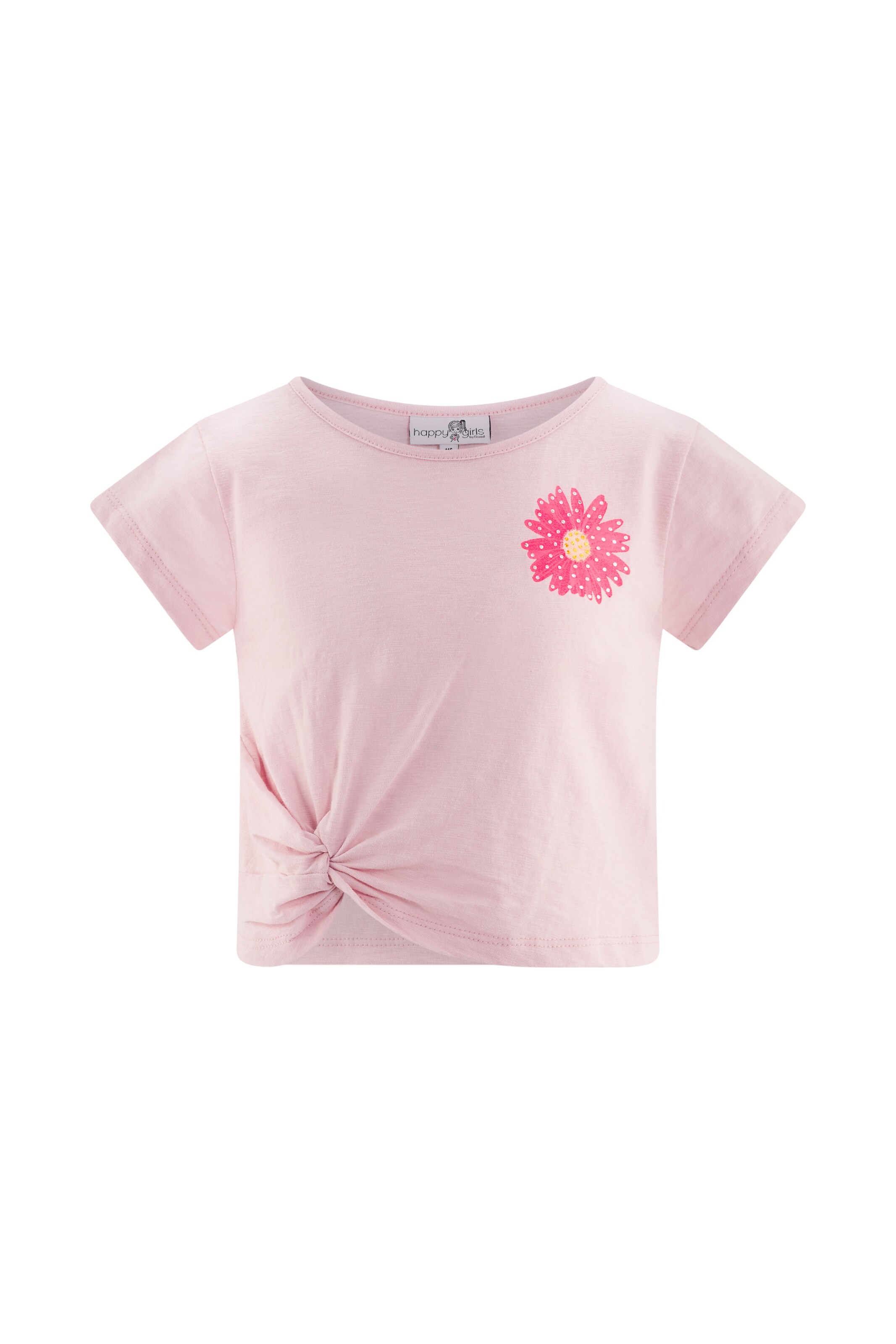 happy girls - Camiseta en rosa: frente
