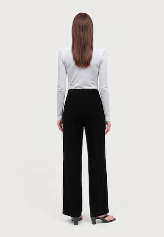 Only Tall Wide leg Bandplooibroek 'ONLEVI' in Zwart
