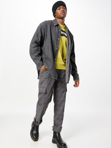 LEVI'S ® Comfort Fit Skjorte 'Levi's® Men's Silver Tab™ Oversized 1 Pocket Shirt' i svart