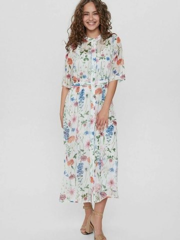 NÜMPH Blusenkleid 'KYNDALL' in Weiß: Vorderseite