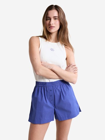 ETAM Pyjamashorts 'Atlas' in Blau