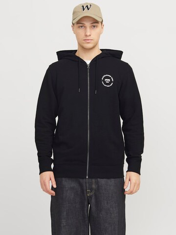 JACK & JONES Tréning dzseki 'JJSIMON' - fekete: elől