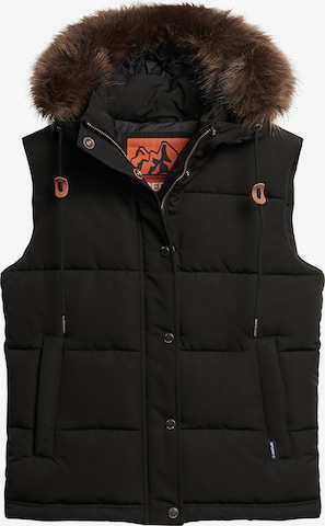 Gilet 'Everest' Superdry en noir : devant