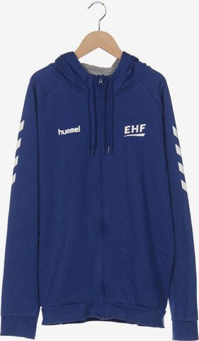 Hummel Sweatshirt & Zip-Up Hoodie in L in Blue: front