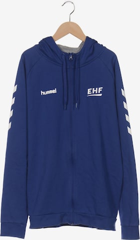 Hummel Sweatshirt & Zip-Up Hoodie in L in Blue: front
