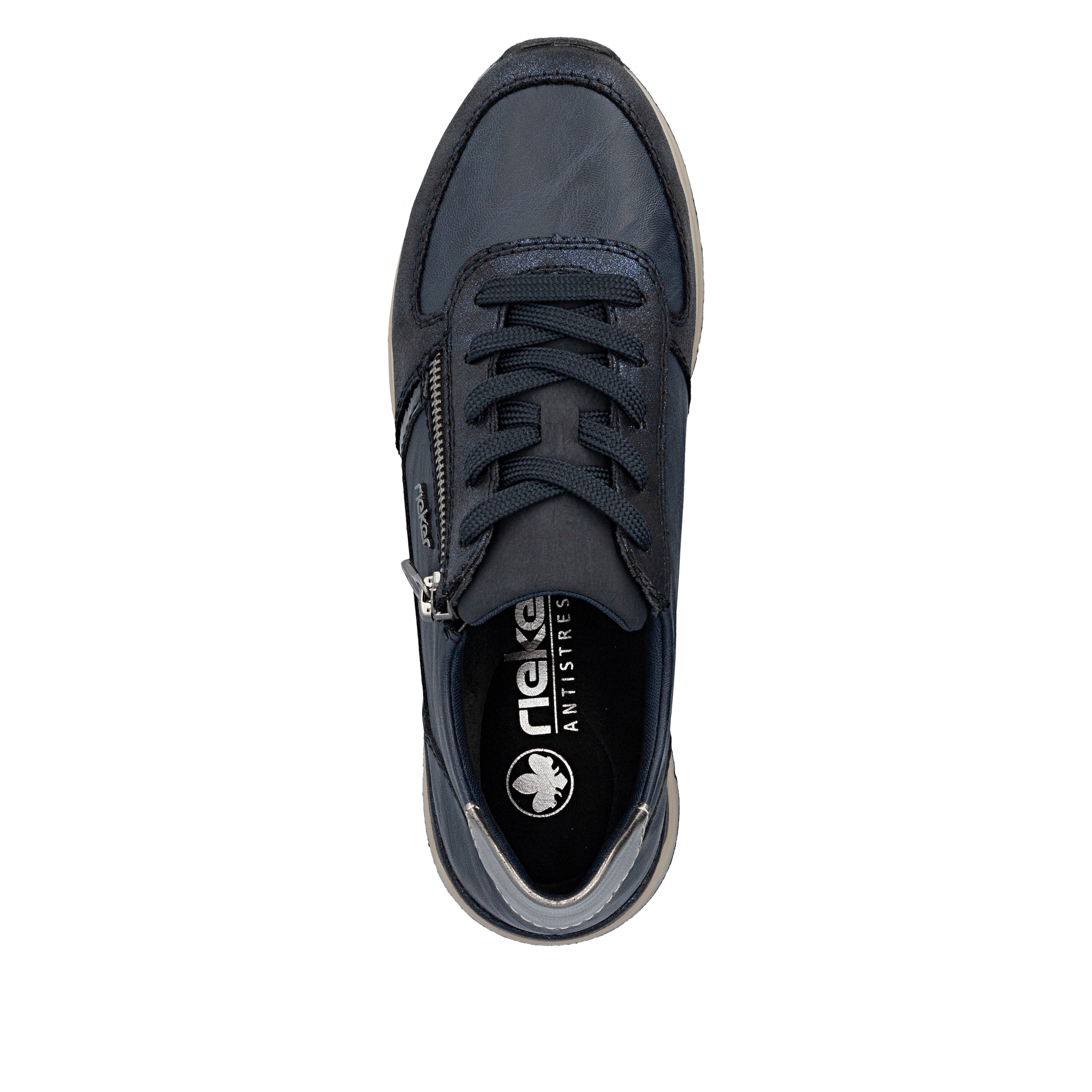 Baskets basses Rieker en bleu