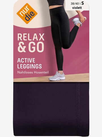 Nur Die Skinny Leggings ' Relax & Go Active ' in Purple