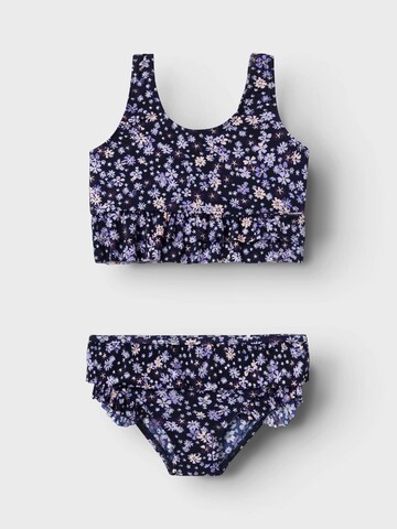 NAME IT - Bustier Bikini 'ZUNA' en azul