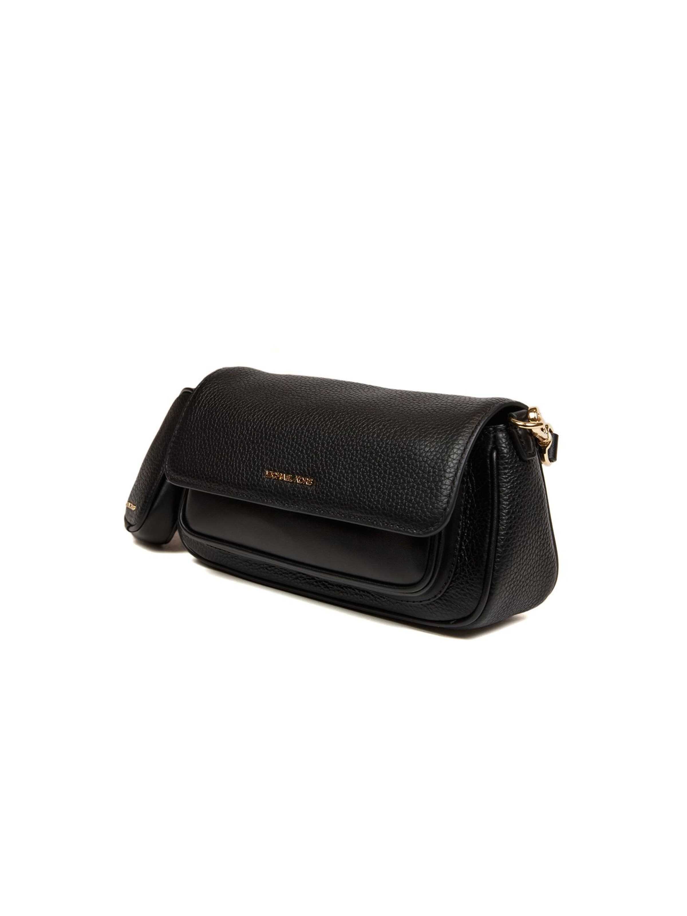 Michael Kors - Bolso de hombro 'Jet Set Travel Small Flap Crossbody With Tech Attachment' en negro