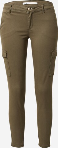 Skinny Pantalon cargo 'Cole Mirinda' ONLY en vert : devant