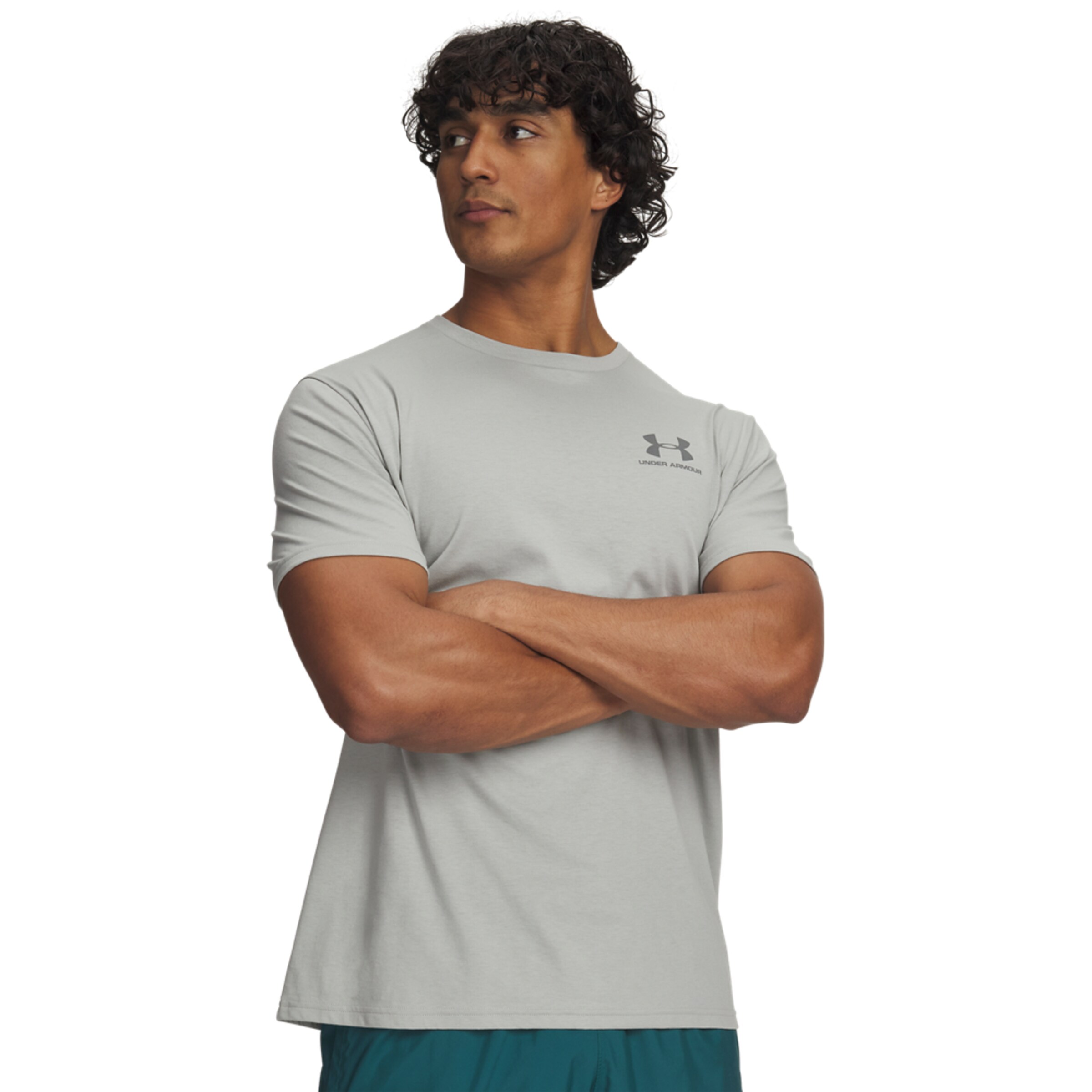 UNDER ARMOUR Functioneel shirt in Grijs: voorkant