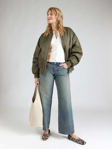 HOLLISTER Πλεκτή ζακέτα σε λευκό