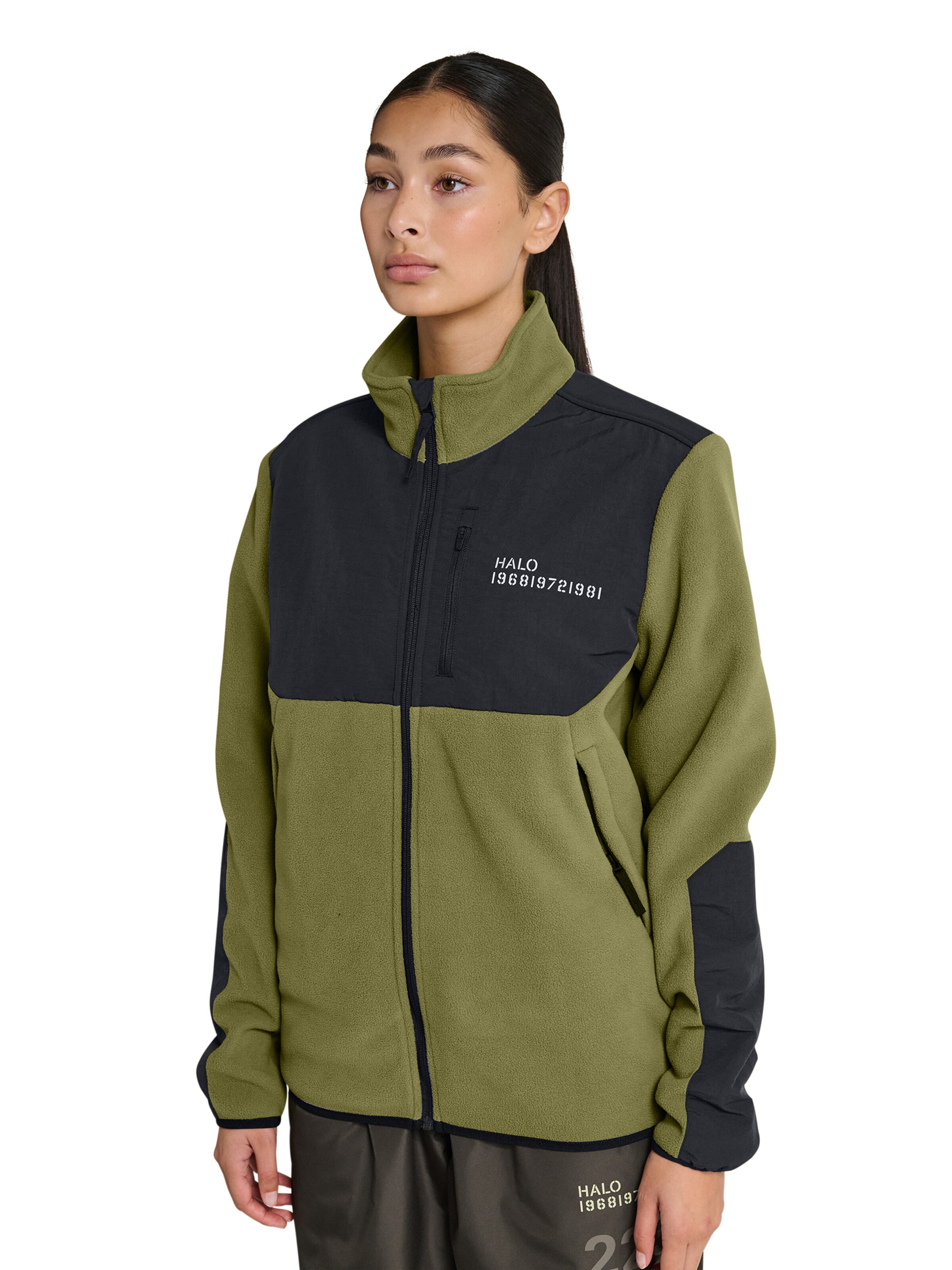 Veste mi-saison HALO en vert : devant