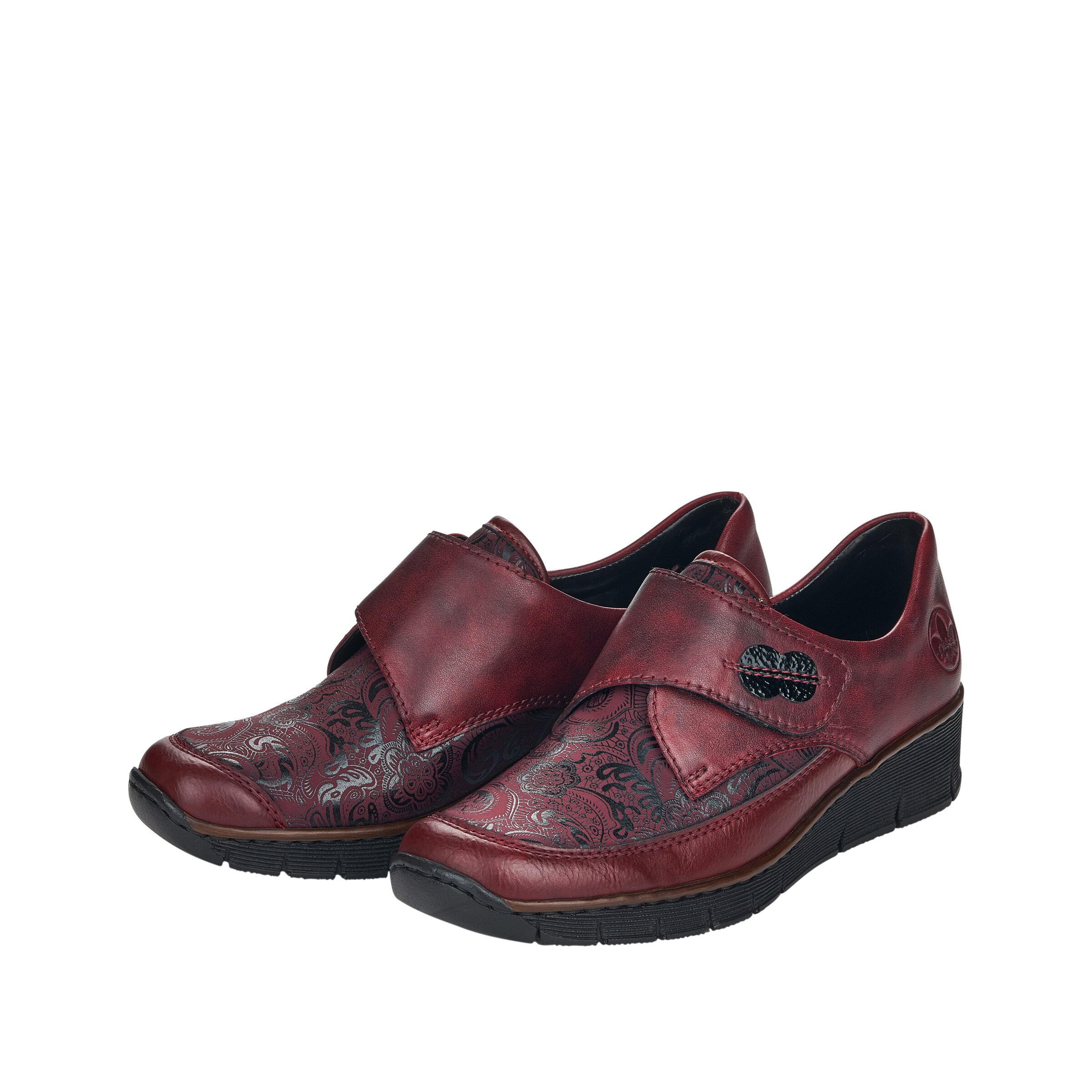 Chaussure basse Rieker en rouge
