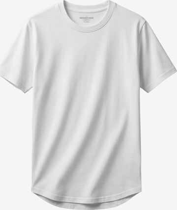 UNORGANIZED BRAND Shirt 'BASIC RUNDER SAUM T25' in White: front