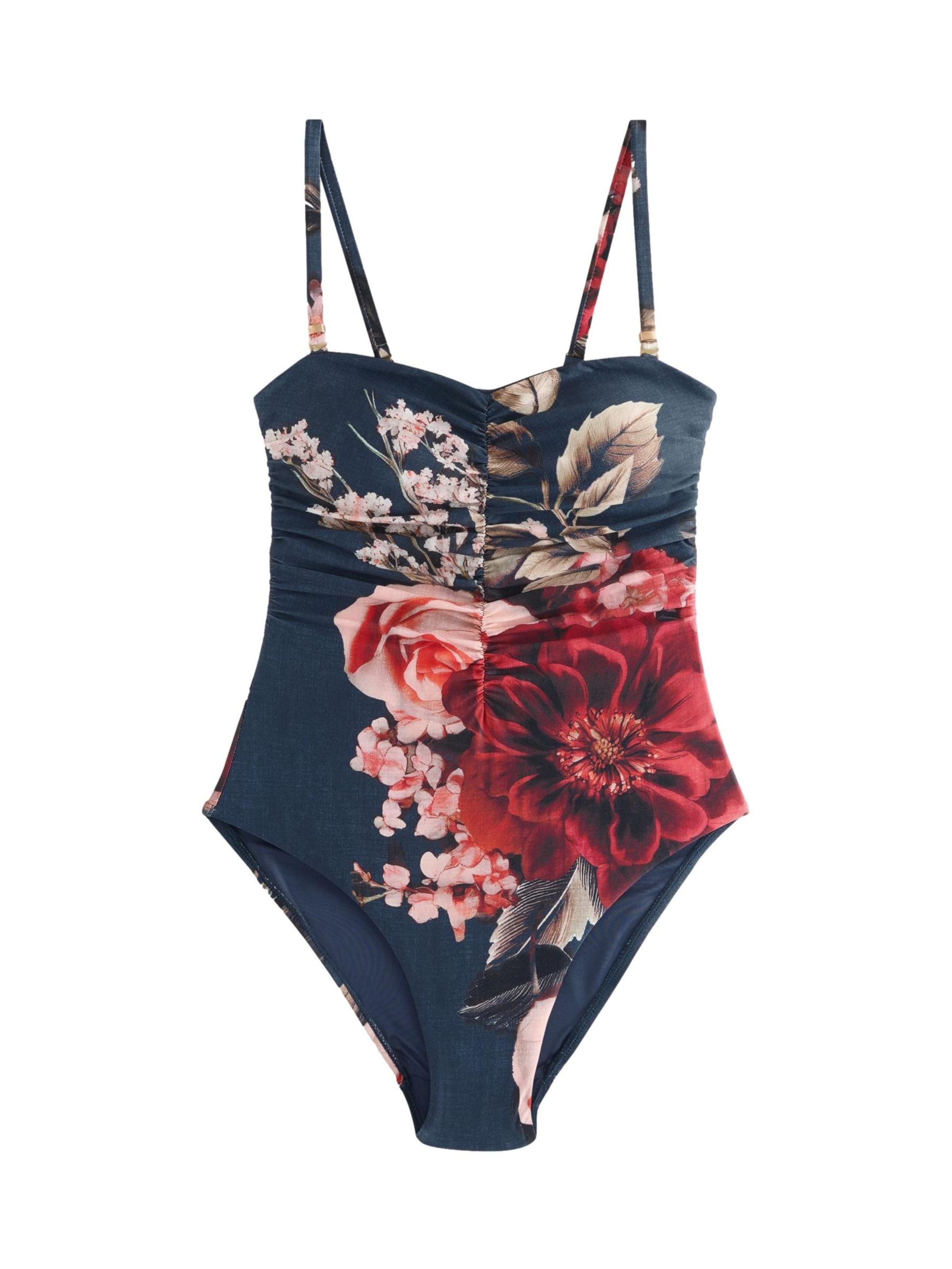 Next T-Shirt Muotoileva uimapuku värissä sininen: etupuoli