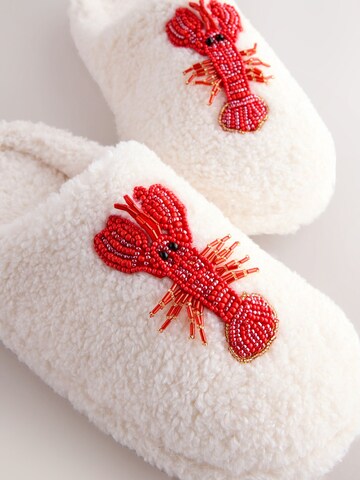 Pantoufle Next en blanc