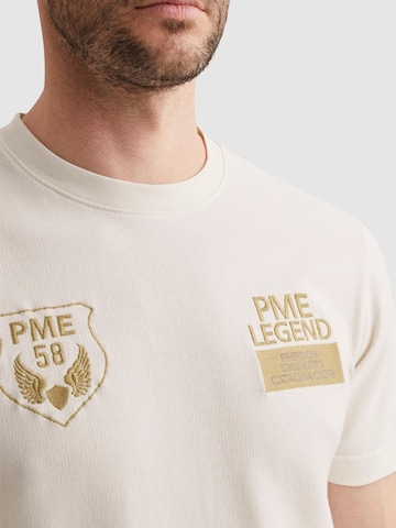 Maglietta 'T-shirt in jersey with multiple badges' di PME Legend in bianco