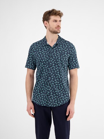 LERROS Slim fit Button Up Shirt in Blue: front