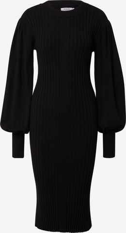 MSCH COPENHAGEN Úpletové šaty 'Rachelle' – černá: přední strana