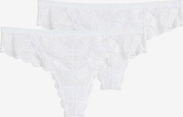 Marc O'Polo String 'Tender Lace' in Wit: voorkant