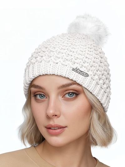 Neverless Beanie '1978' in White, Item view