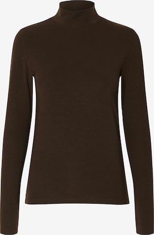 SELECTED Shirts 'Manja' i brun: forside