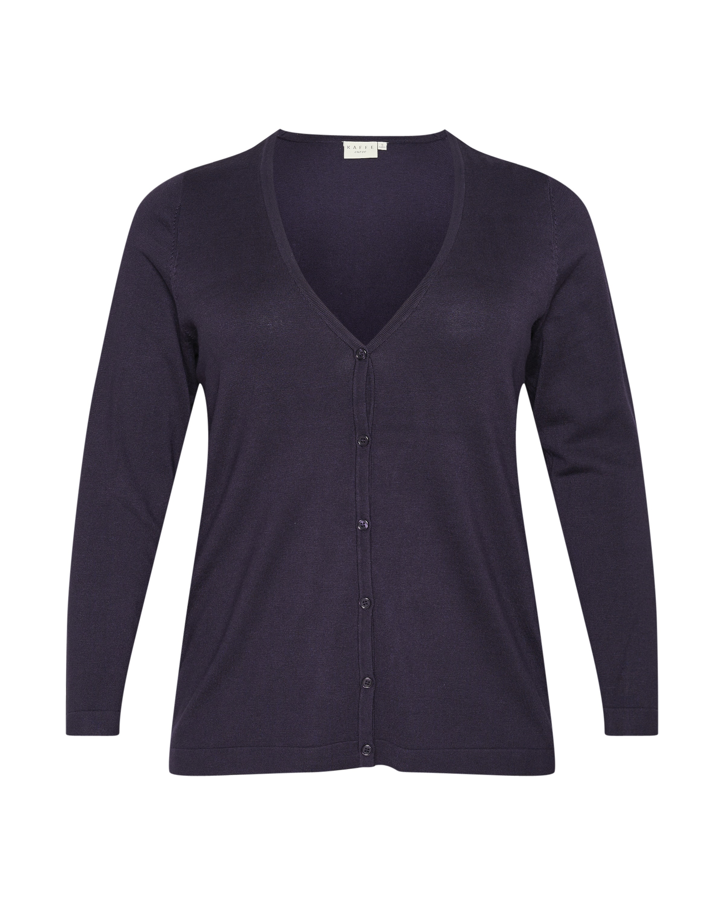 KAFFE CURVE Kardigan 'KC Farsia' – fialová: přední strana