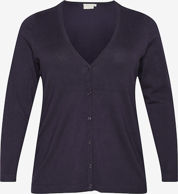 KAFFE CURVE Kardigan 'KC Farsia' w kolorze fioletowy: przód