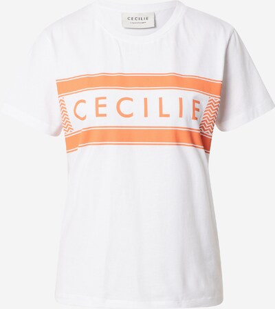 Cecilie Copenhagen Shirts 'Simone' i orange / hvid, Produktvisning