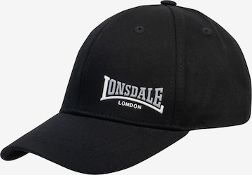 Casquette 'ENVILLE' LONSDALE en noir : devant