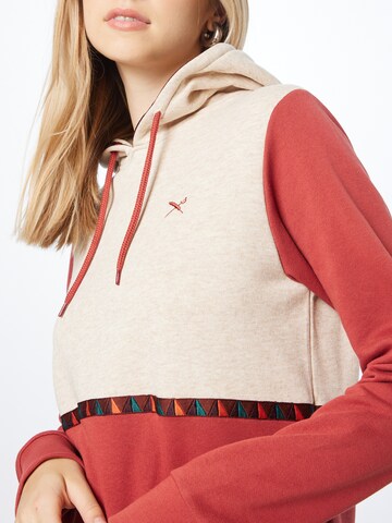 Iriedaily - Sweatshirt 'Hopi' em vermelho