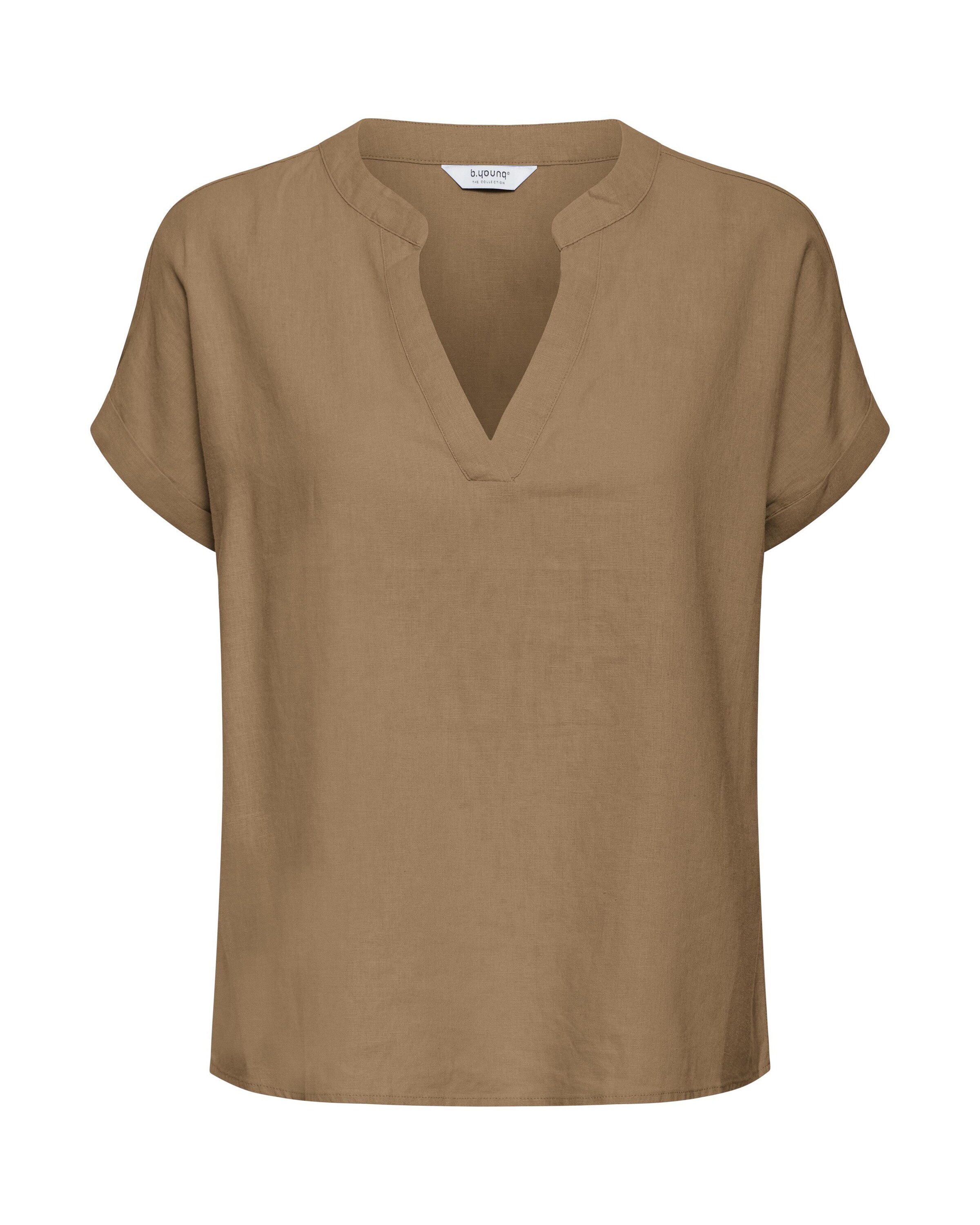 b.young Bluse 'FALAKKA' in XS in hellbraun, Produktansicht