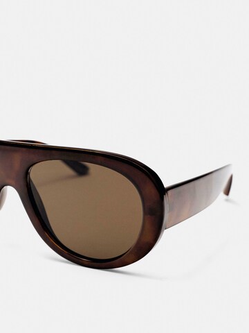 Pull&Bear Slnečné okuliare - Hnedá