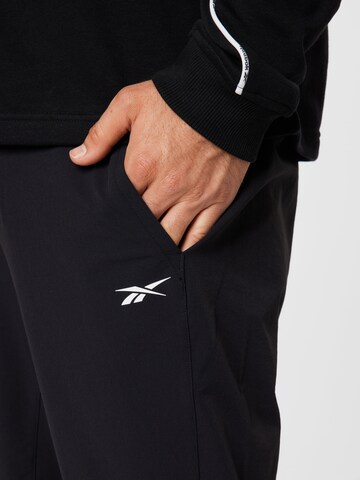 Regular Pantalon de sport Reebok en noir