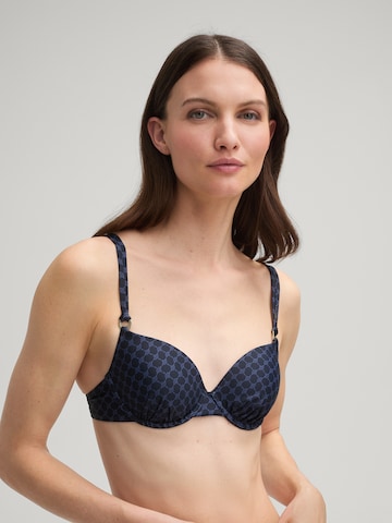 JOOP! Push-up Bikinitop in Blauw: voorkant