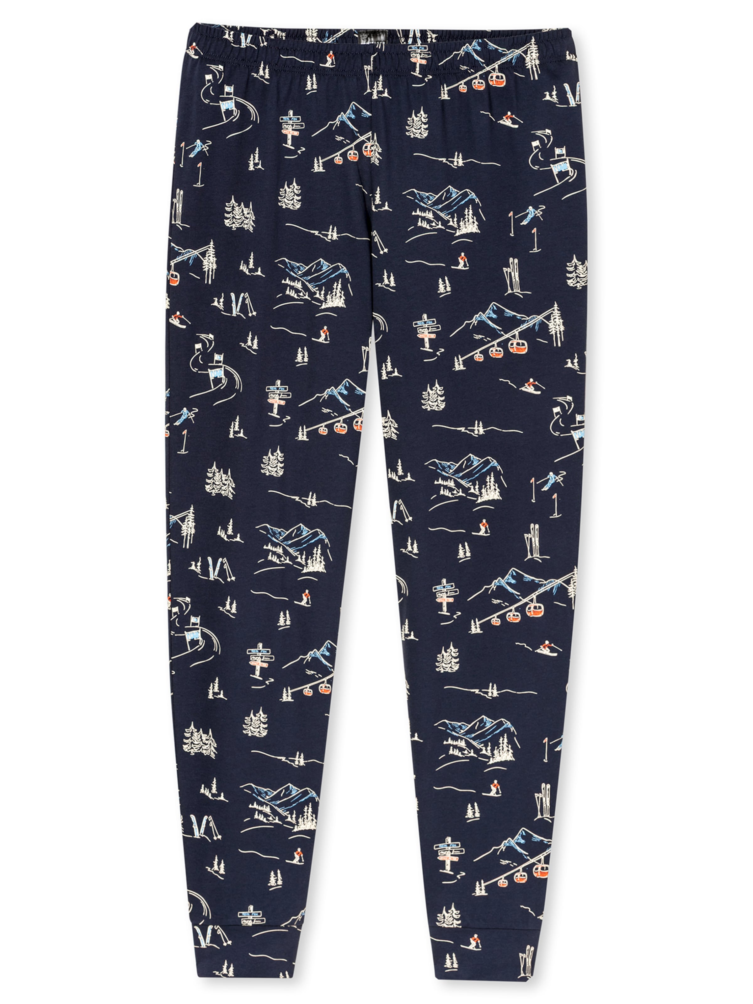 Pyjama long ' Family ' SCHIESSER en bleu