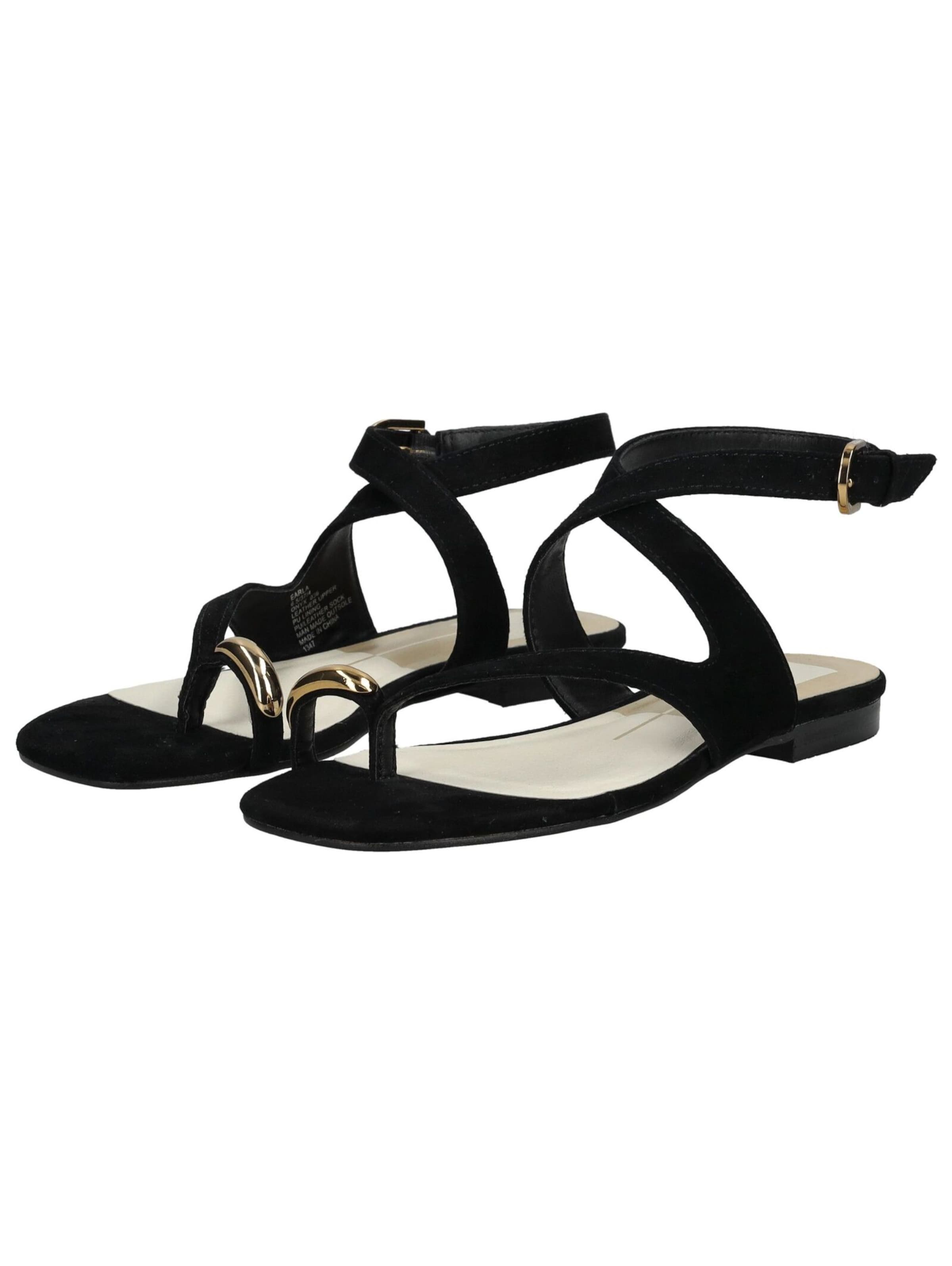 Dolce Vita T-Bar Sandals in Black