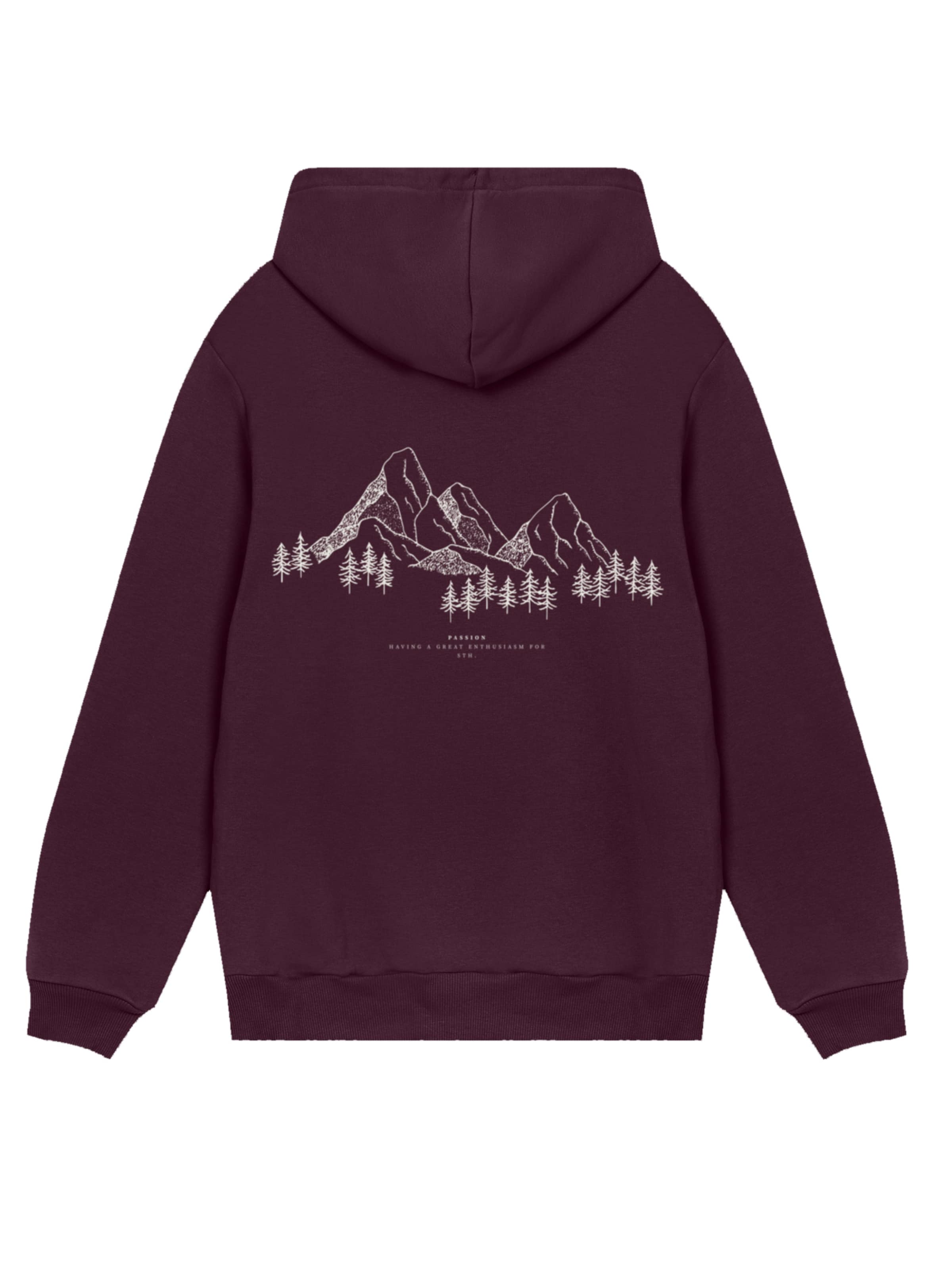 Sweat-shirt 'Mountain' F4NT4STIC en violet : devant
