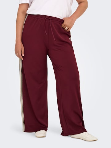 ONLY Carmakoma Wide leg Trousers 'CARAsta' in Red: front