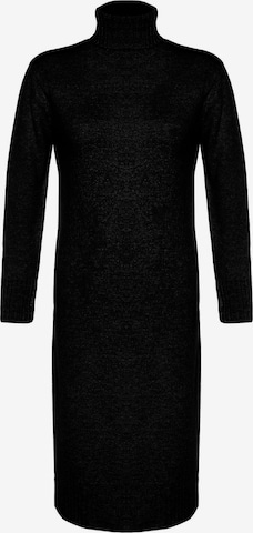 TrendyolPletena haljina - crna boja: prednji dio